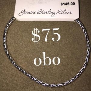 Sterling silver chain bracelet